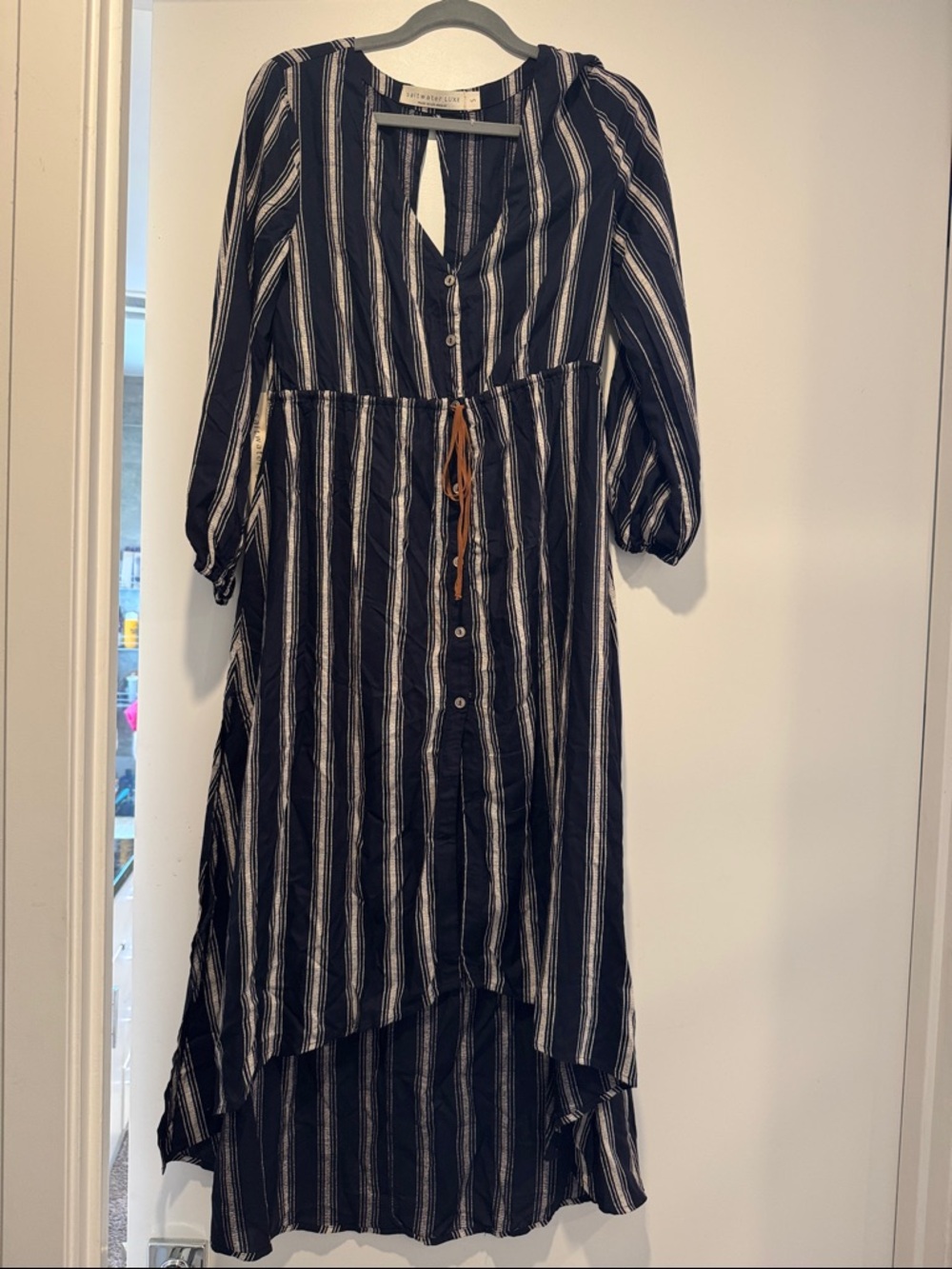 Saltwater Luxe High-Low Maxi Dress